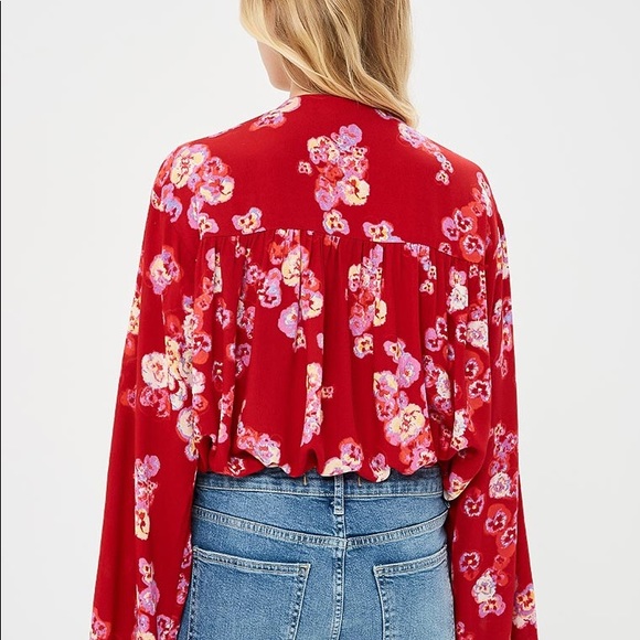 NWT Free People Forties Feel Printed bodysuit - Picture 2 of 8